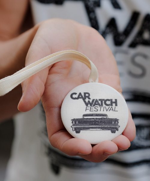 Car Watch Festival Button Front