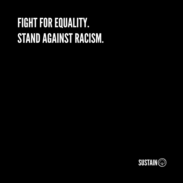 Stand Against Racism Shirt, Unisex, weiß 5