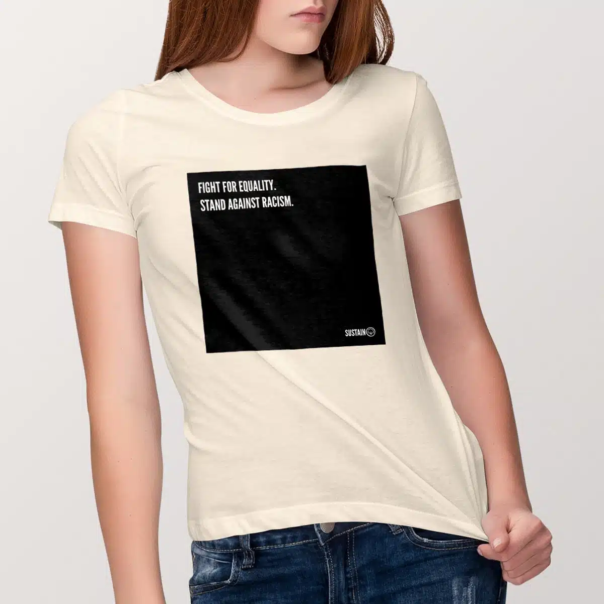 Stand Against Racism Shirt (Frauen), naturweiß