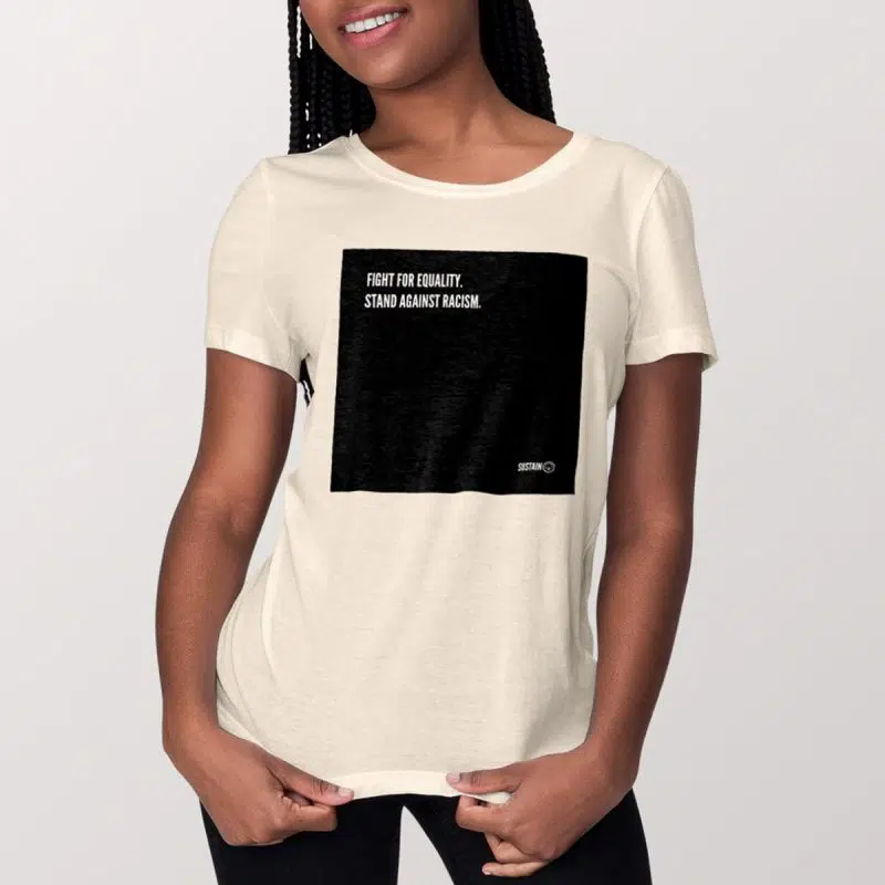 Stand Against Racism Shirt (Frauen), naturweiß – Bild 2