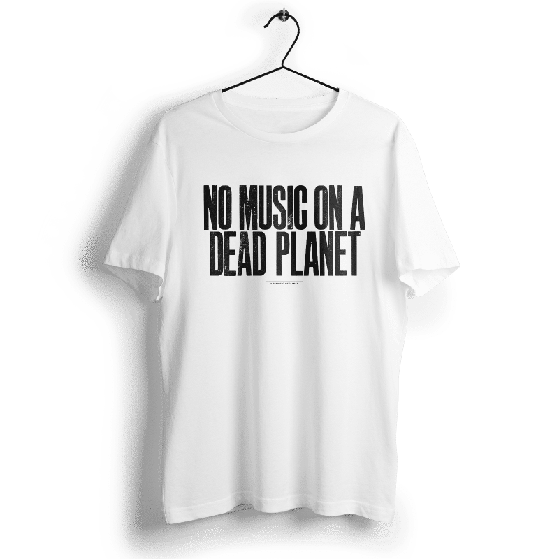 Music Declares Emergency | Anthony Burrill T-Shirt (white) 1