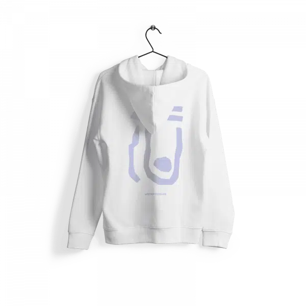 LISTENTOJULES | Hoody | Weiß mit Backprint in Lila