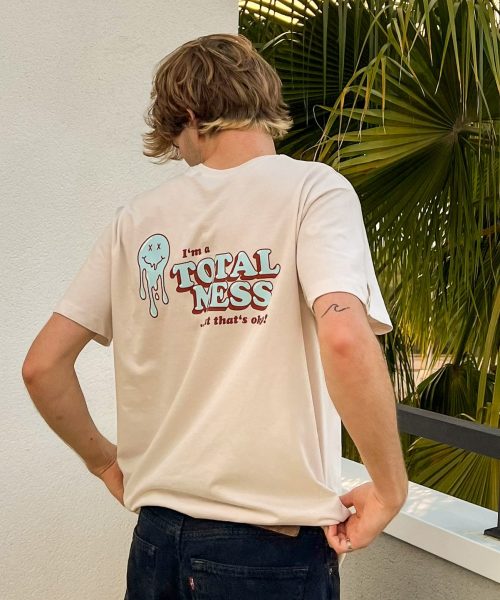 Henri Purnell | T-Shirt | I'm a Total Mess (print: light blue / brown) 7