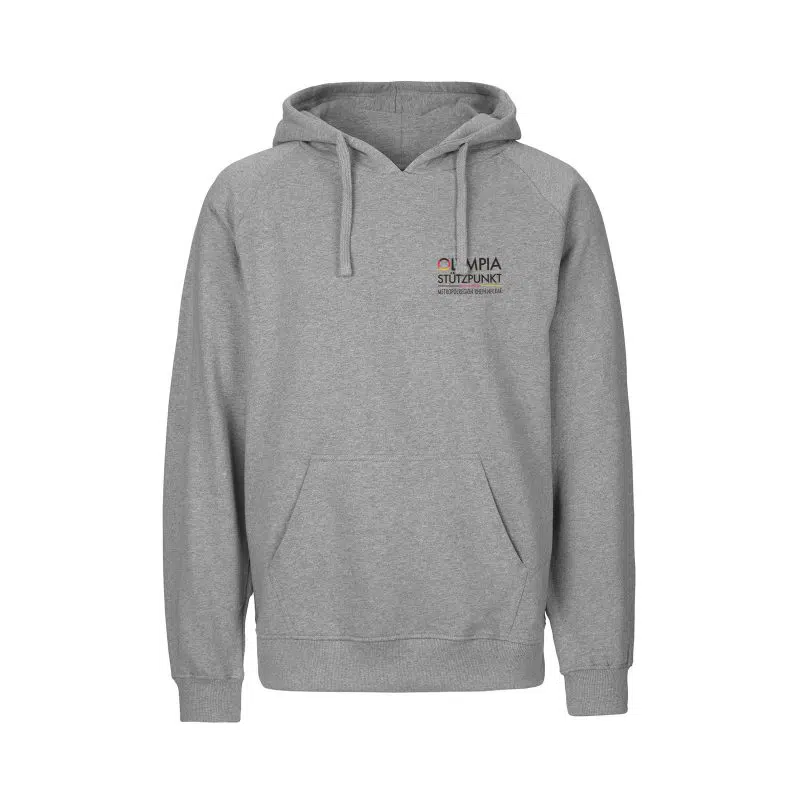Olympiastützpunkt MRN | Hoodie | Grau meliert mit Front- und Backprint