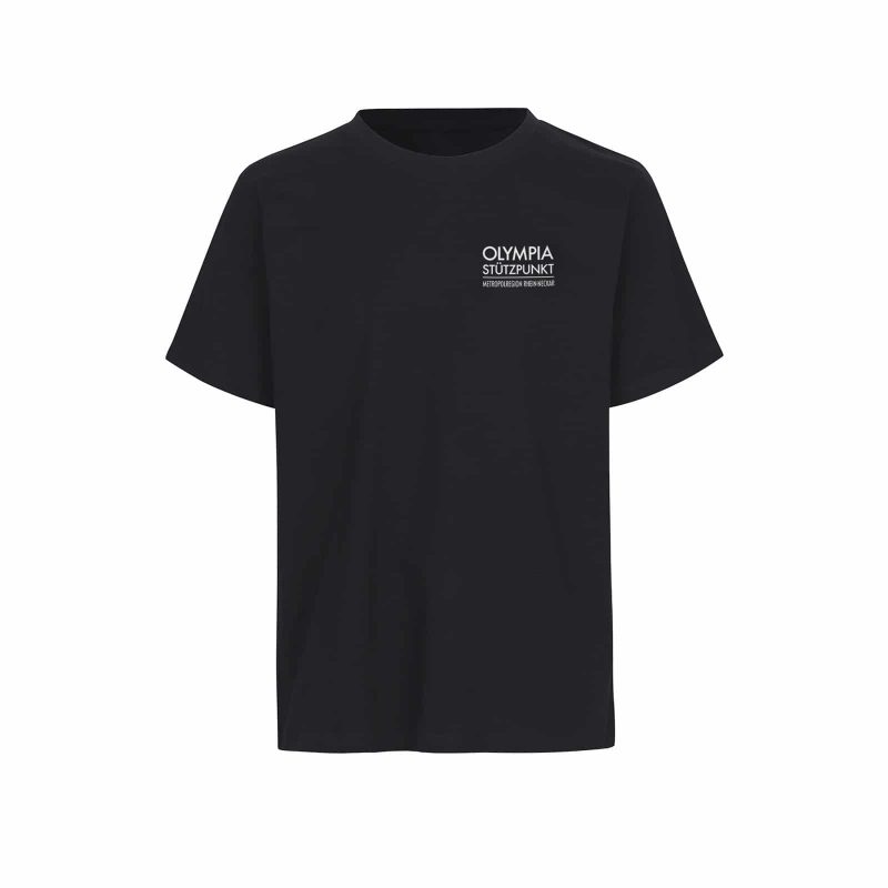 Olympiastützpunkt MRN | T-Shirt | Schwarz mit Front- und Backprint 1