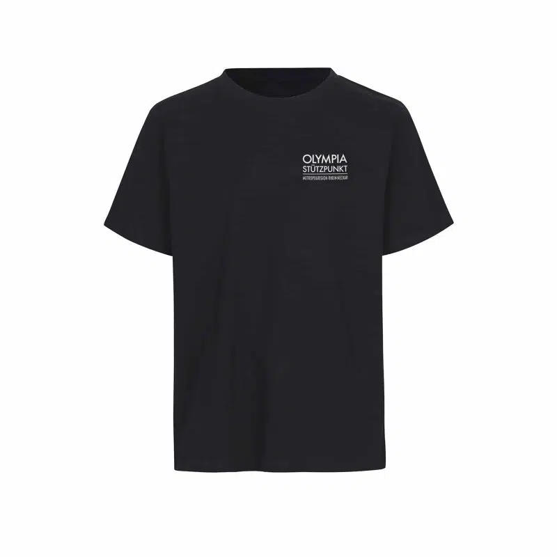 Olympiastützpunkt MRN | T-Shirt | Schwarz mit Front- und Backprint