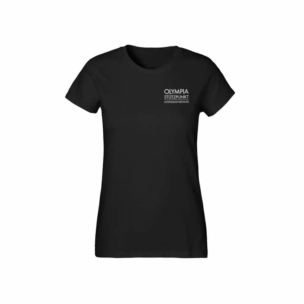 Olympiastützpunkt MRN | Ladies T-Shirt | Schwarz mit Front- und Backprint