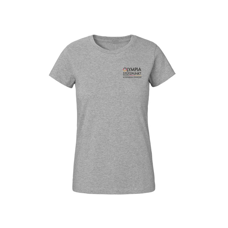 Olympiastützpunkt MRN | Ladies T-Shirt | Grau meliert mit Front- und Backprint 1