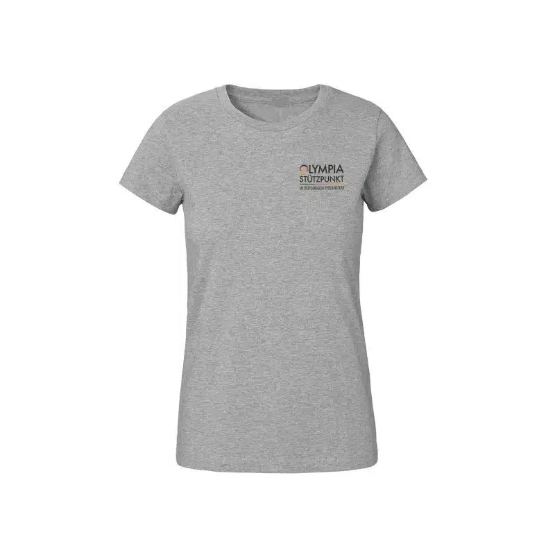 Olympiastützpunkt MRN | Ladies T-Shirt | Grau meliert mit Front- und Backprint