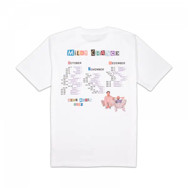 Milky Chance Tour Again T-Shirt Back
