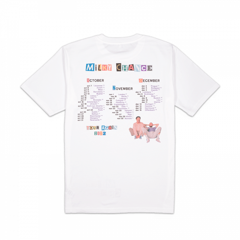 Milky Chance Tour Again T-Shirt Back