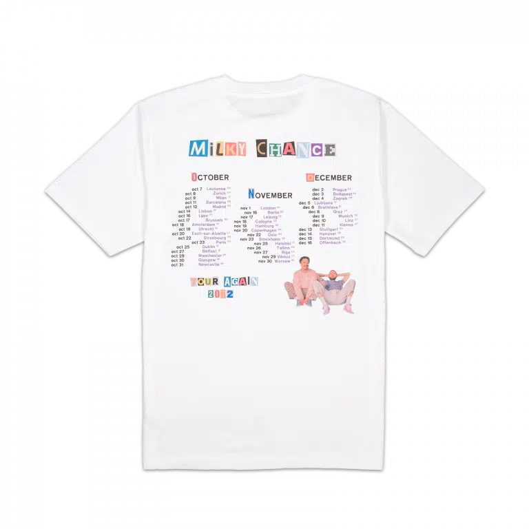 Milky Chance Tour Again T-Shirt Back
