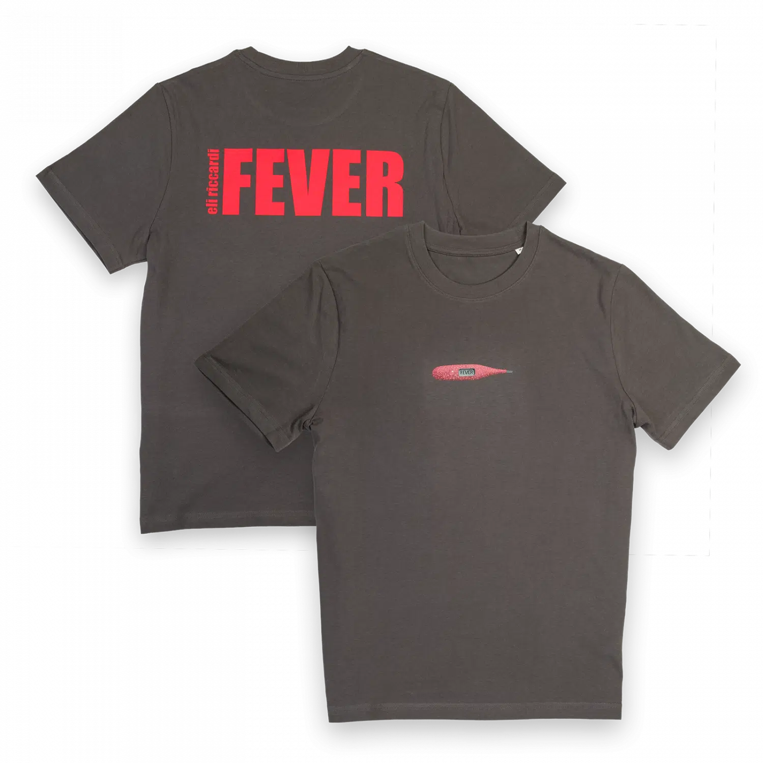 Eli Riccardi | Fever | Relaxed T-Shirt (Anthrazit) 1 Eli Riccardi - FEVER T-Shirt - Anthrazit Front Back