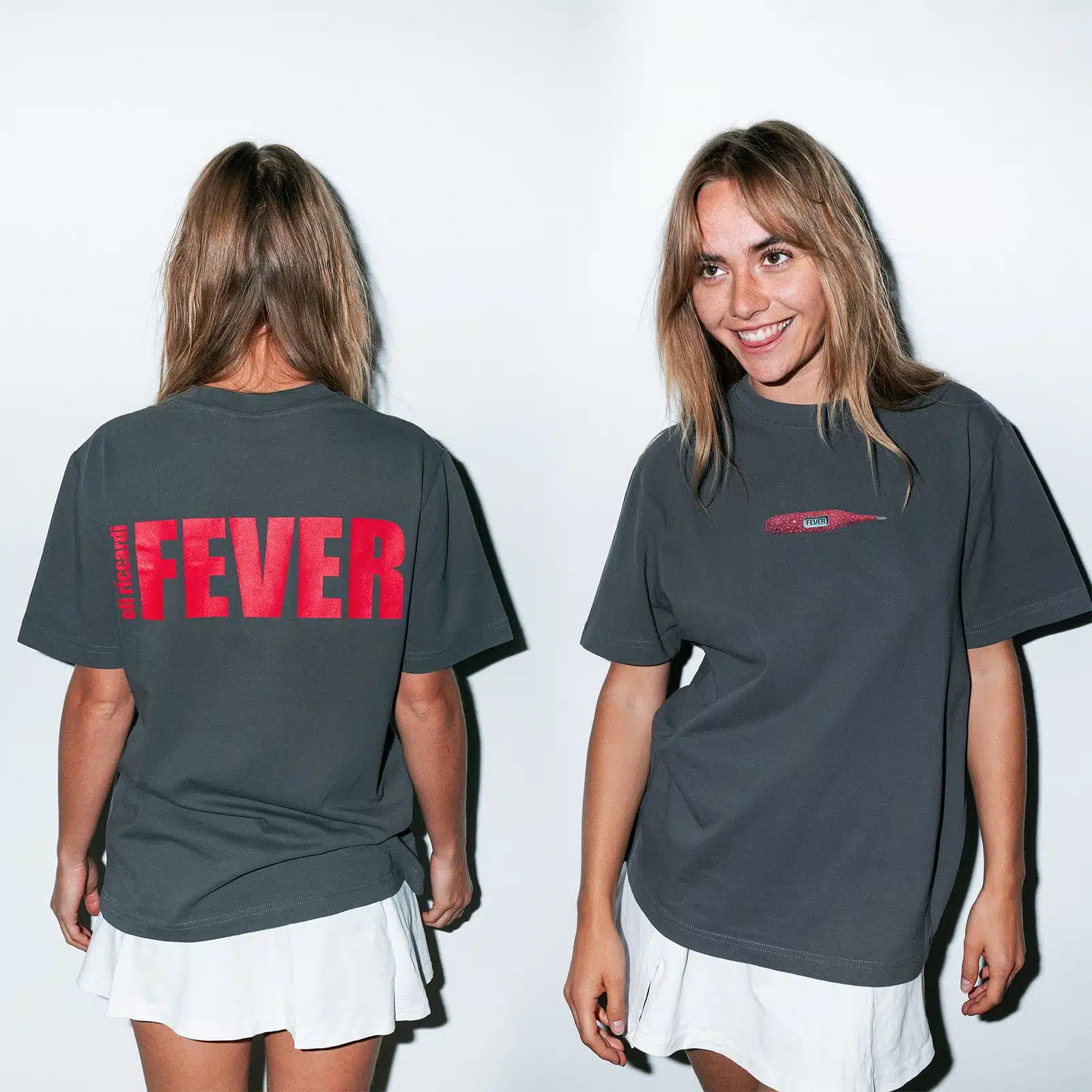 Eli Riccardi | Fever | Relaxed T-Shirt (Anthrazit) 5 Eli Riccardi - FEVER T-Shirt - Anthrazit Front Back