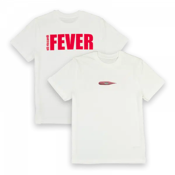 Eli Riccardi - FEVER T-Shirt - Off White Front Back