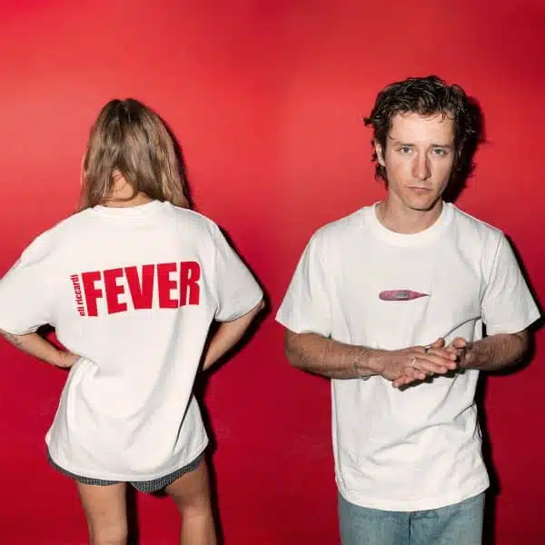 Eli Riccardi - FEVER T-Shirt - Off White Front Back